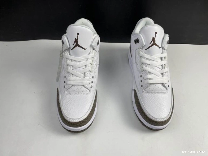 1st Kicks Shoes Mocha Air 3 Jordan Retro (2018) 136064-122 0813